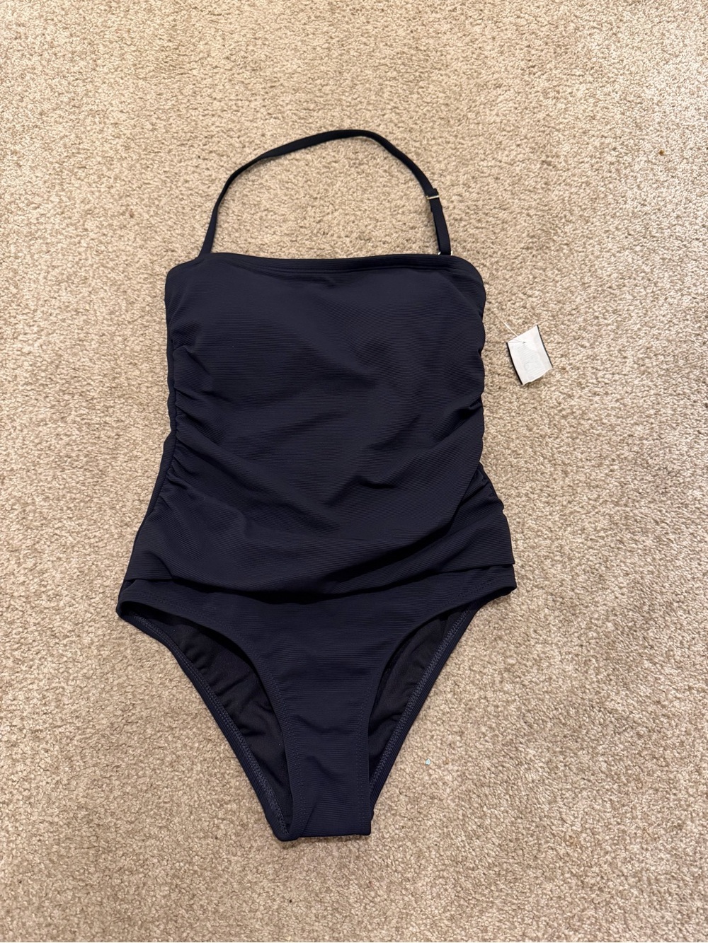 Women’s Black One-Piece Swimsuit - Classic Ruched Tank